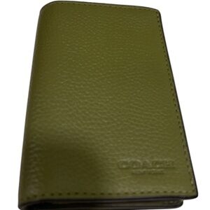 Coach Bifold Card Case Wallet Moss Green